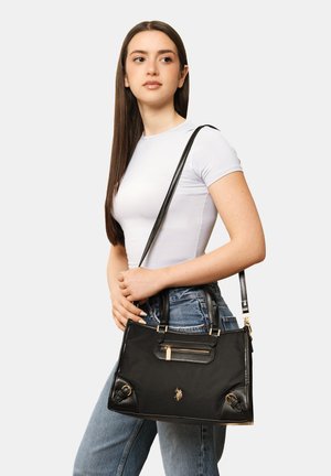 U.S. Polo Assn., U.S. POLO ASSN. TASCHE HOUSTON DOUBLE HANDLE BAG. - Handbag - black