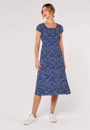Apricot BRUSH SPOT MILKMAID MIDI - Denní šaty - purple