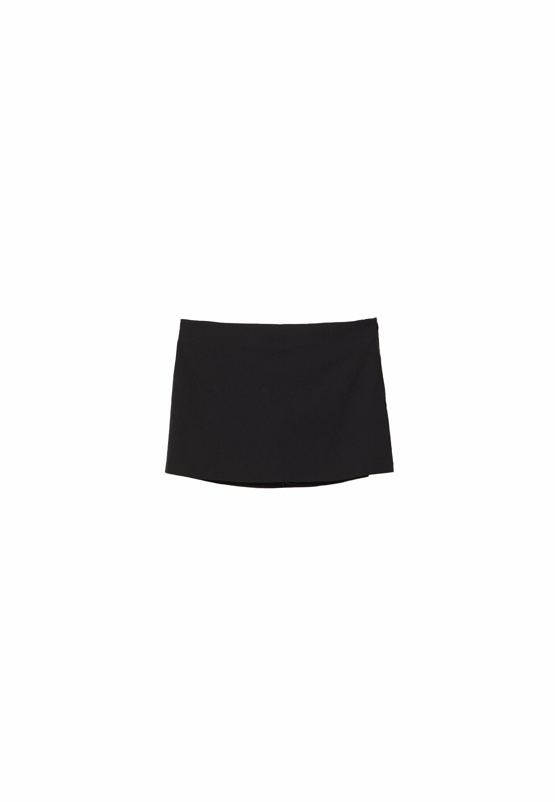 Black mini skirt