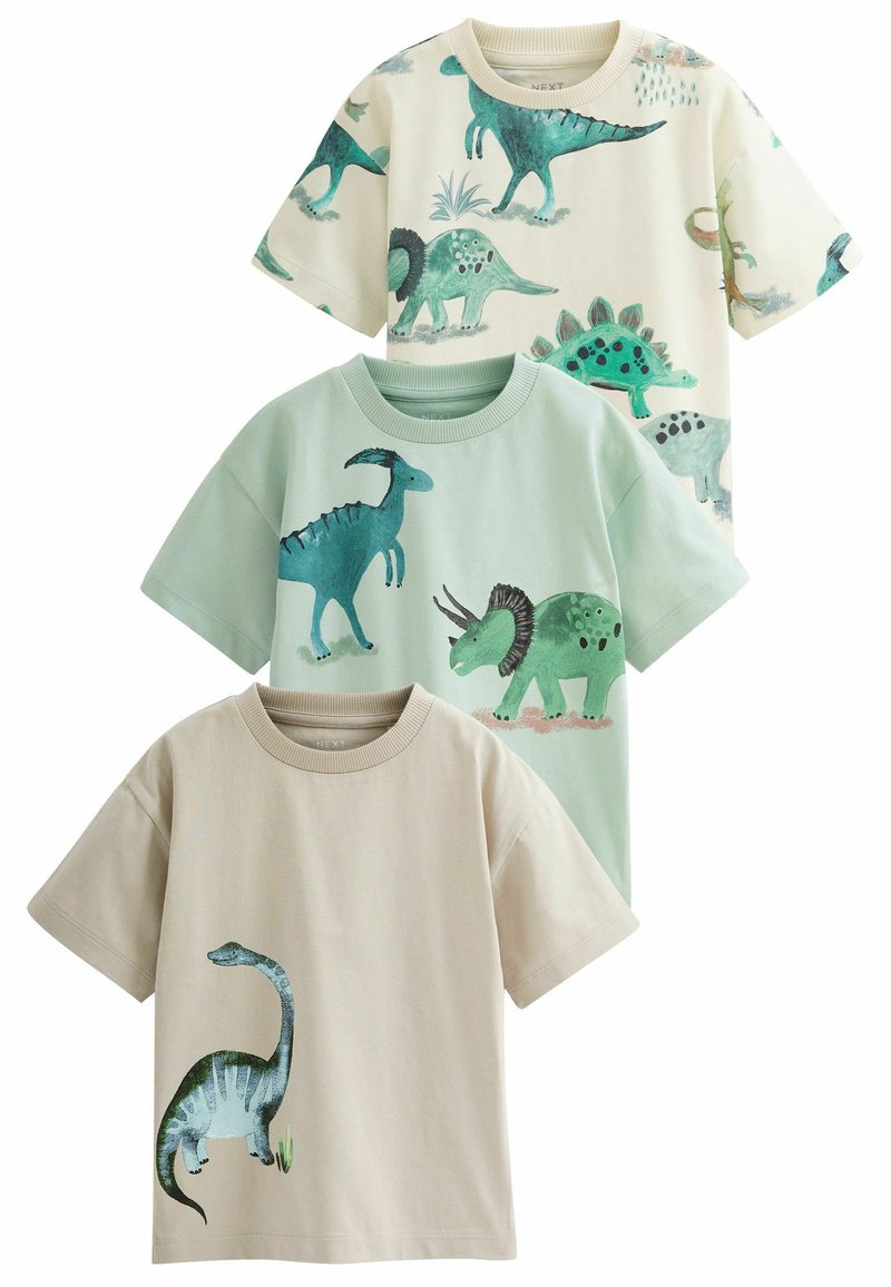 XINYUNZU Langarmshirt Jungen Mit Dino-Print - Baumwolle Rundhals 2-12 Jahre