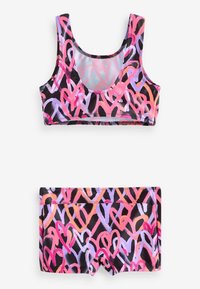 Next REGULAR FIT SET - Bikini - black pink hearts