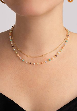 Singularu DOTS CRYSTAL COLORS 2 PACK - Halskette - gold coloured