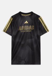 adidas Performance - HOUSE OF TIRO COLORS OF FOOTBALL JUNIOR UNISEX - T-Shirt print - black/gold metallic Thumbnail-Bild 1