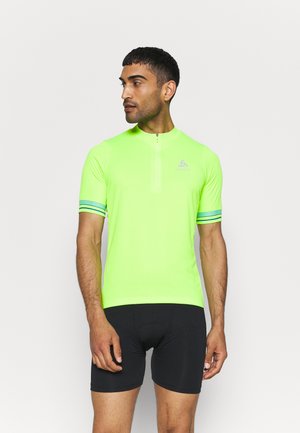 STAND UP COLLAR ZIP ESSENTIAL - Print T-shirt - lounge lizard