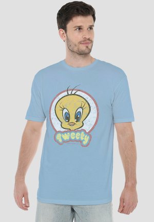 Cotton Soul, LOONEY TUNES RETRO TWEETY - Print T-shirt - light blue