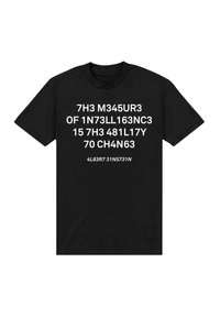 Henry Tiger INTELLIGENCE - Camiseta estampada - black