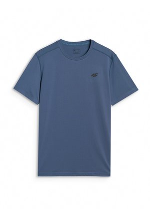 4F, 4F KOSZULKA TRENINGOWA SZYBKOSCHNĄCA MĘSKA - Sports T-shirt - denim