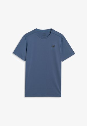 4F, 4F KOSZULKA TRENINGOWA SZYBKOSCHNĄCA MĘSKA - Sport T-shirt - denim