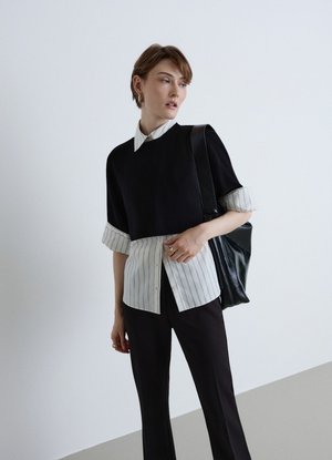 Calliope, MAGLIA TINTA UNITA - Jumper - ultrablack