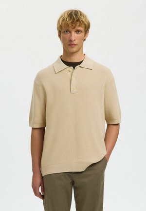 RELAXED - Polo shirt - oatmeal