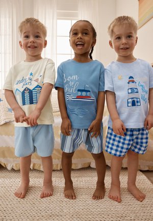 Next, REGULAR FIT - WOVEN SHORT PYJAMAS 3 PACK  .SET - Nattøj sæt - blue/ecru seaside