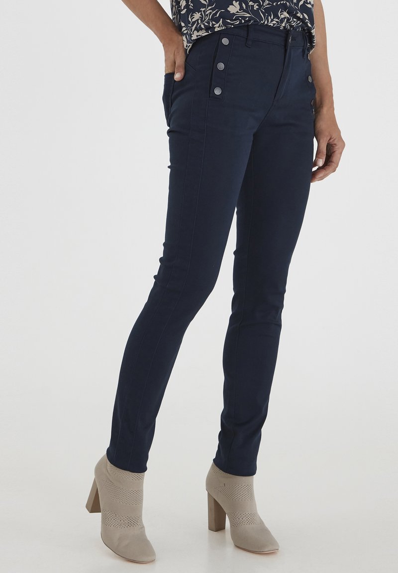 Fransa FRLOMAX - Pantalon classique - dark peacoat