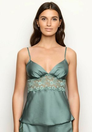 Nachtwäsche Shirt - green sage plain