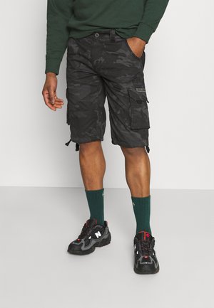 Alpha Industries JET CAMO - Szorty - black