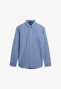 Niet geselecteerd, azure blue chambray oxford