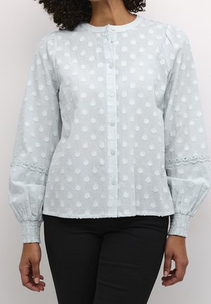 Hemdbluse - mottled light blue