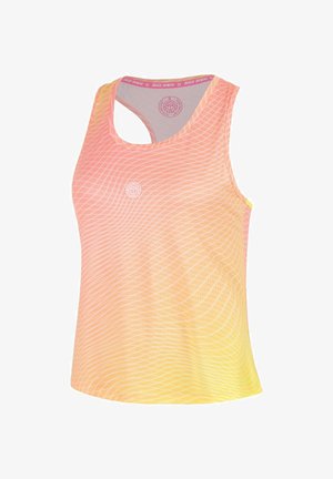BIDI BADU, TANK-TOP RACERBACK TANK TOP G - Top - candlelight peach logo white