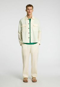 Selected Homme SLHLOOSE-WYATT - Hlače - egret
