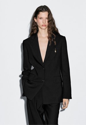 Massimo Dutti TWO-BUTTON CREPE FINISH - Blazer - black