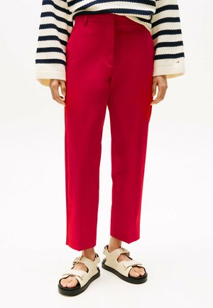 Tommy Hilfiger STRAIGHT - Trousers - medium red