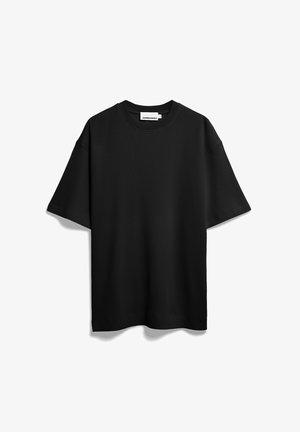ARMEDANGELS, MAARKOS WAFFLE - T-shirt basic - black