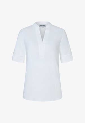 More & More, MORE & MORE LEICHT TAILLIERTE STRETCH-SCHLUPF-HALBARMBLUSE - Blouse - white