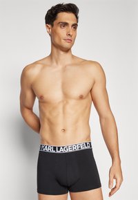 KARL LAGERFELD BOLD LOGO TRUNKS (PACK OF 3) - Kitsad bokserid - black