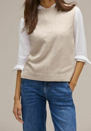 Top - mottled beige