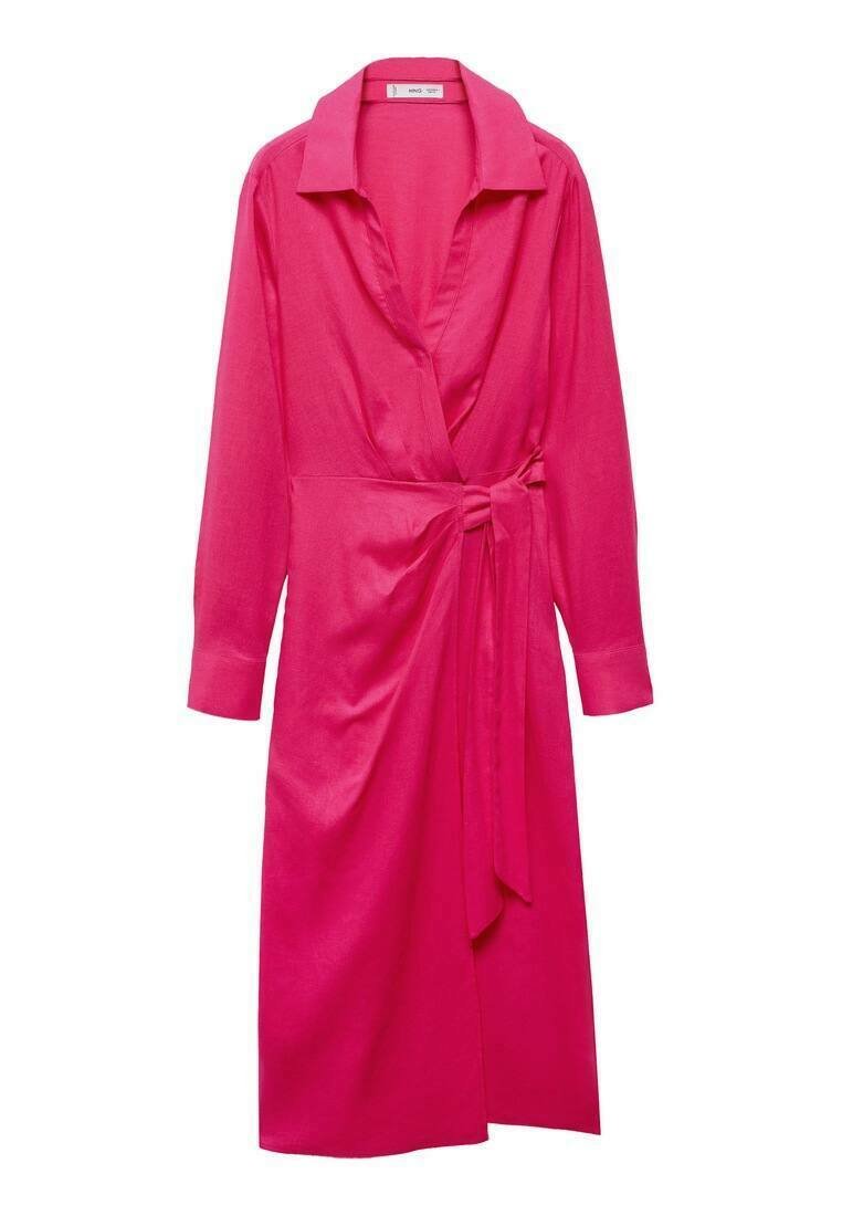 Mango Blousejurk donkerroze