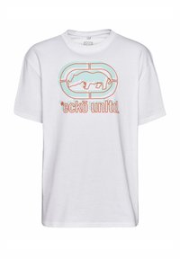 DOUBLE - Apdrukāts T-krekls - white