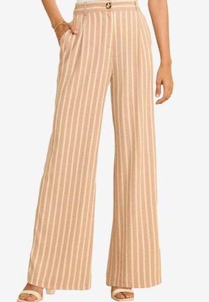 Love & Roses WIDE LEG  - Püksid - pink stripe
