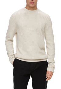 QS MET GARMENT WASH - Trui - wollweiß
