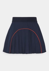 Gonna BLUMARINE Taille 42 - Svasata, Cotone Nero E Rosa, Nuova Senza Etichette