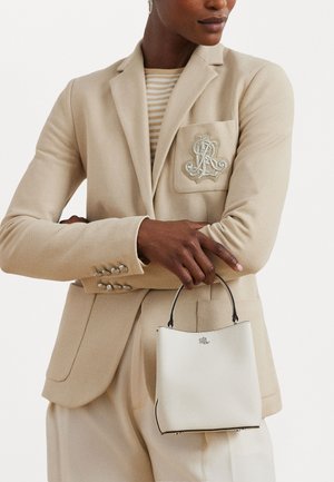 CROSSHATCH SMALL REESE BUCKET BAG - Geantă de mână - soft white