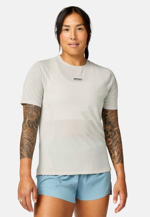 Brooks HIGH POINT SHORT SLEEVE 2.0 - T-shirts print - blue haze bone