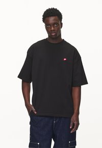 Pegador - LEONO BOXY TEE - Basic T-shirt - washed black Thumbnail Image 1