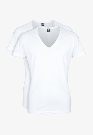 Suitable TIEF V-AUSSCHNITT VITARU STRETCH 2 PACK - Basic T-shirt - white