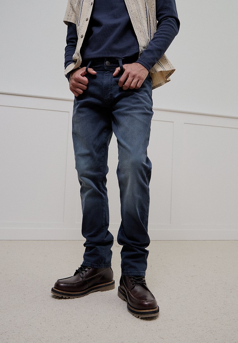 INDICODE JEANS Straight leg jeans donkerblauw