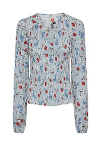 PCFINA SMOCK - Bluză - bright white/blue
