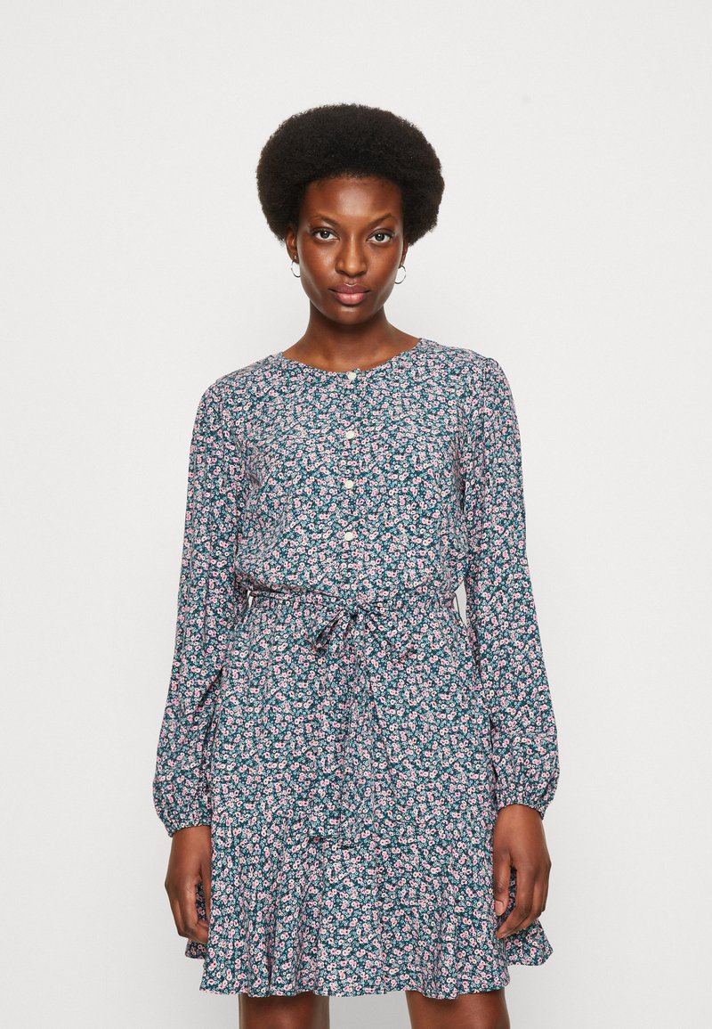 GAP TIE WAIST DRESS Shirt dress green/dark green Zalando.co.uk