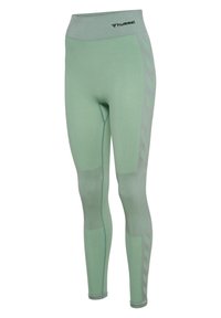 Hummel LCLEA SEAMLESS MID WAIST  - Tights - chinois geen silt green mel