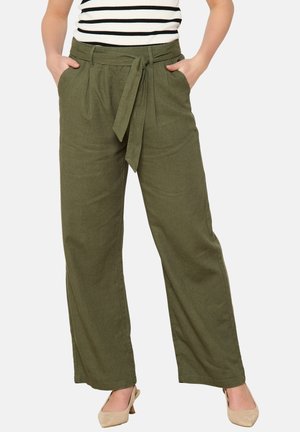 LolaLiza WITH BELT - Stoffhose - khaki med