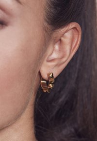 LES POULETTES BIJOUX - Orecchini A Cerchio Oro Per Orecchie Non Forate 3,5 Cm - 2