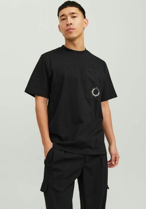 Jack & Jones OVERLAY - Marškinėliai su spaudiniu - black