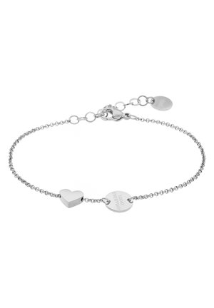 ARMKETTCHEN MIT ANHÄNGERN EDELSTAHL 20CM - Bracelet - silver-coloured