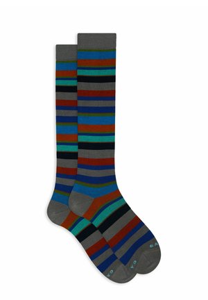 LONG WITH STRIPES - Calzettoni - grigio