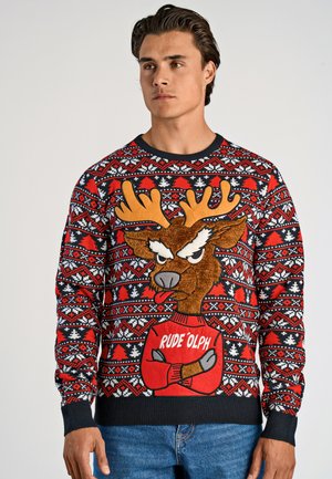 3D XMAS  - Trui - navy