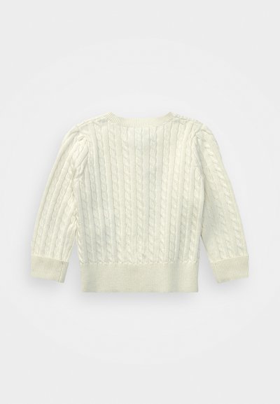 Polo Ralph Lauren MINI CABLE COTTON CARDIGAN - Cardigan - warm white