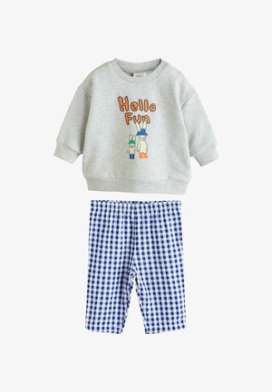 REGULAR FIT - SET - Bluză de molton - blue check hello fun