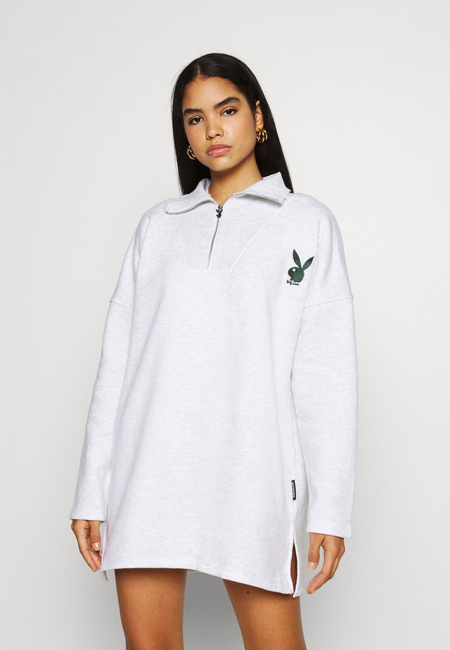 PLAYBOY VARISTY DRESSES - Freizeitkleid - grey marl